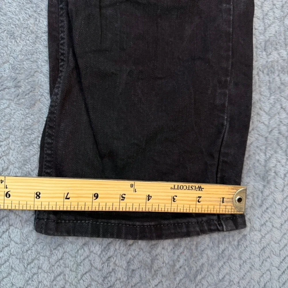 Levi's 559 Mens Relaxed Straight Black Denim Jeans 38x30 Solid Casual Classic